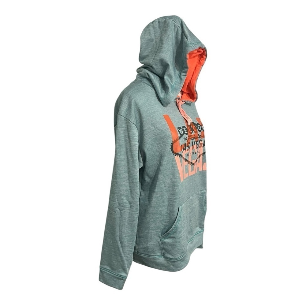 Wear Code size XL Las Vegas sweatshirt neon coral accents on a light teal GUC - Picture 2 of 8
